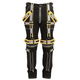 Mens Extreme Bondage Gothic Electro Reflector Black/Green Shorts main image 0