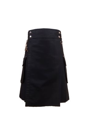 Black and Chrome Utility Kilt