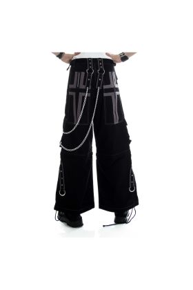 Orekyo Bondage pants with a gray cross made of 100% cotton upper with a zipper, the legs can be separated