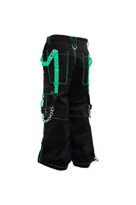 Orekyo Gothic Fallout Bondage Pants Black  Green