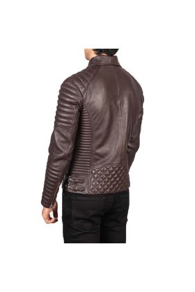 Armand Black Leather Biker Jacket