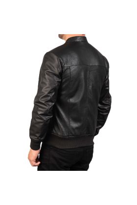 Armand Black Leather Biker Jacket