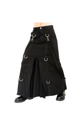 Black Cotton chain skirt for men Gothic Clothing