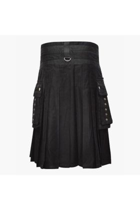 Hybrid Utility Kilt for Men-Men's Plus Size Kilts with Leather Straps & Large Cargo Pockets