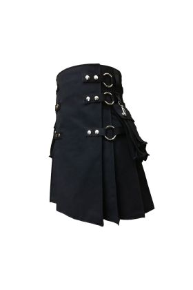 Black Interchangeable Gothic Kilt