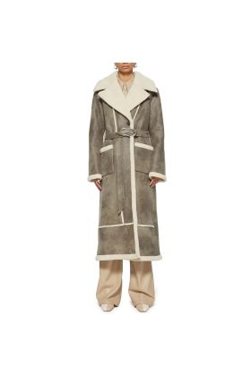 Womens Long Length Gothic Coat Blacknap  Lucine