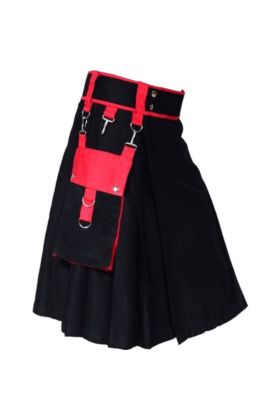 Buy New Man Scottish Red black Multicam Kilt For Sale