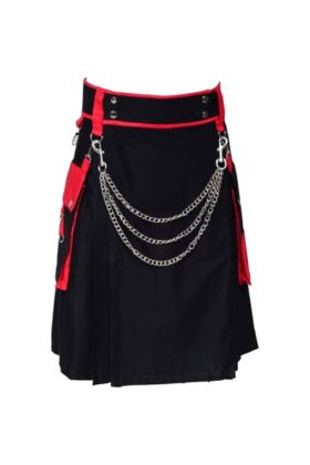 Buy New Man Scottish Red black Multicam Kilt For Sale