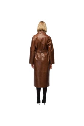 Womens Long Length Gothic Coat Blacknap  Lucine