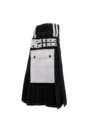 Black & White Hybrid Utility Working Kilt