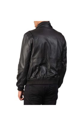 Bravado Brown Hooded Leather Bomber Jacket