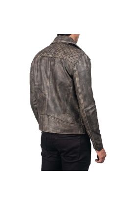 Bravado Brown Hooded Leather Bomber Jacket