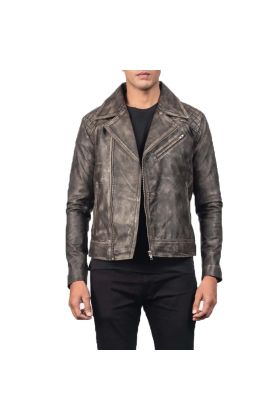 Bravado Brown Hooded Leather Bomber Jacket