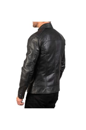 Bravado Brown Hooded Leather Bomber Jacket