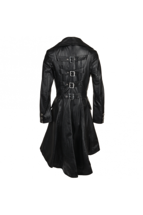 Womens Long Length Gothic Coat Blacknap  Lucine