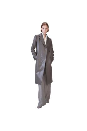 Womens Long Length Gothic Coat Blacknap  Lucine