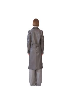 Womens Long Length Gothic Coat Blacknap  Lucine