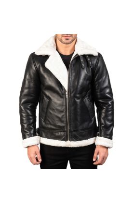 Bravado Brown Hooded Leather Bomber Jacket