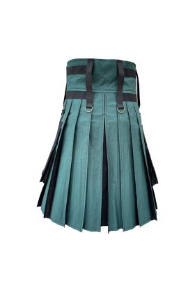 Hybrid Utility Kilt for Men-Men's Plus Size Kilts with Leather Straps & Large Cargo Pockets