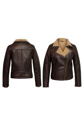 Sven Black Leather Bomber Jacket