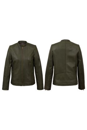 Sven Black Leather Bomber Jacket