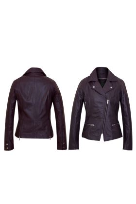 Sven Black Leather Bomber Jacket