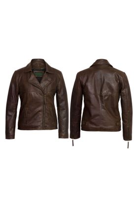 Sven Black Leather Bomber Jacket