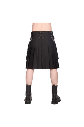 Hybrid Utility Kilt for Men-Men's Plus Size Kilts with Leather Straps & Large Cargo Pockets