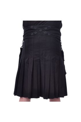 Hybrid Utility Kilt for Men-Men's Plus Size Kilts with Leather Straps & Large Cargo Pockets