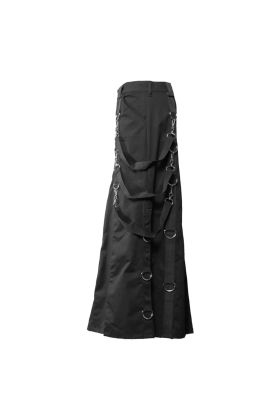 New Stylish Black Long Skirt Cotton Gothic Fashion