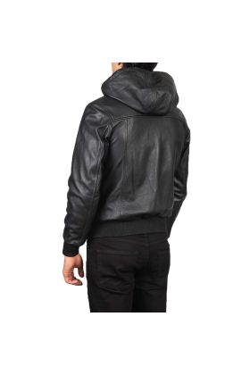 Lavendard Brown Leather Biker Jacket