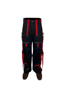 Orekyo X-strap Zip Off Pant Black Red