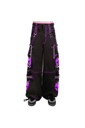 Pink Skull Gothic Cyber Chain Goth Jeans Punk Rock Cotton Pants