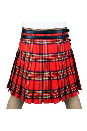 Scottish Red Royal Stewart Tartan Kilt Modern Utility Kilt