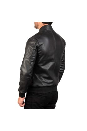 Lavendard Brown Leather Biker Jacket