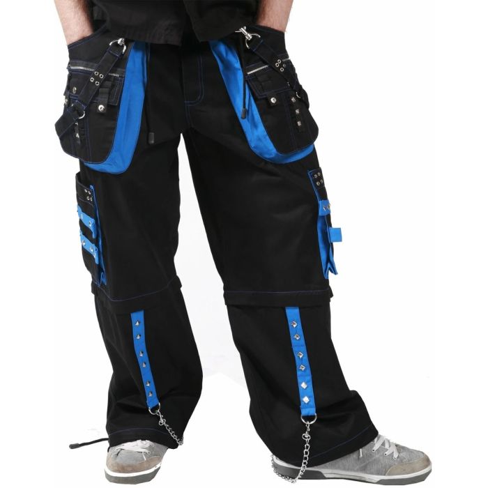 Orekyo Men Bondage Pant Trouser handmade Punk Rock Black Blue Gothic Men's Trousers