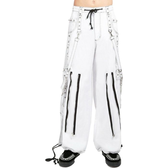 Gothic Bondage Men's Pant Alternative Punk Rock White Emo Trouser Pant Shorts main image 0