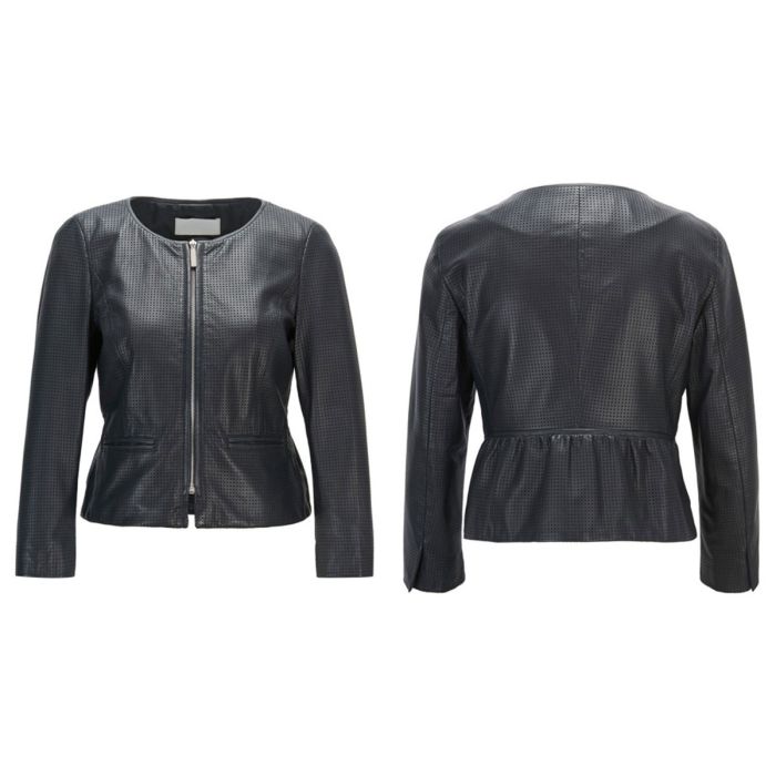 Orekyo Perforated Lamb Leather Jacket