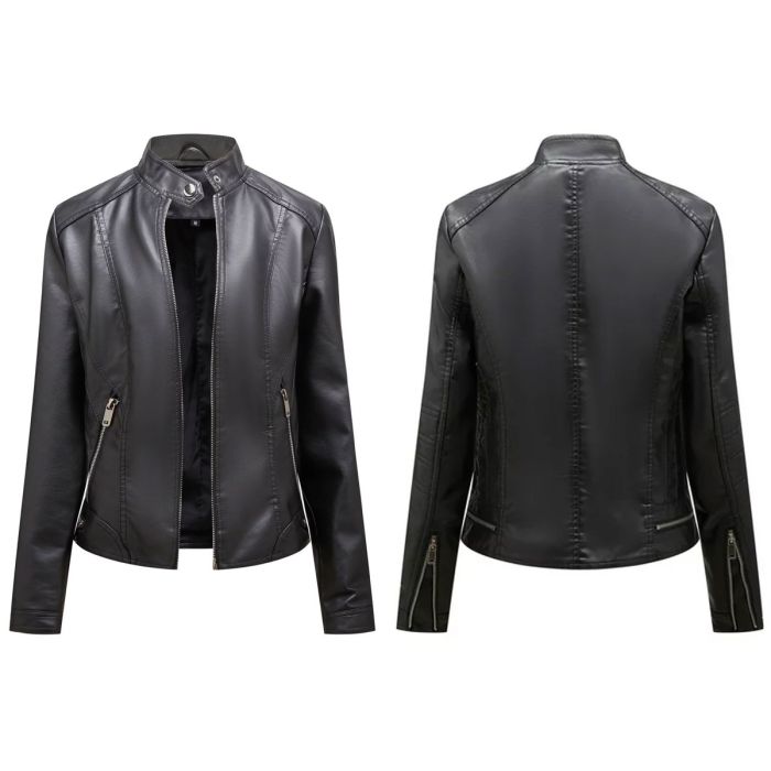 Orekyo Faux Leather Jacket