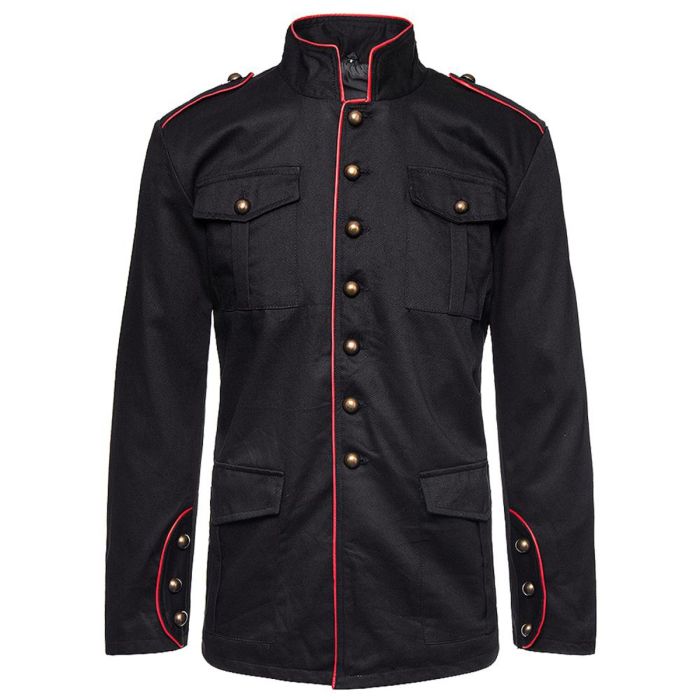 Men Drummer Boy Jacket VTG Military Coat