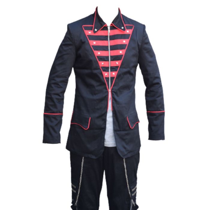 Men Gothic Jacket Style Army Parade Cotton Handmade