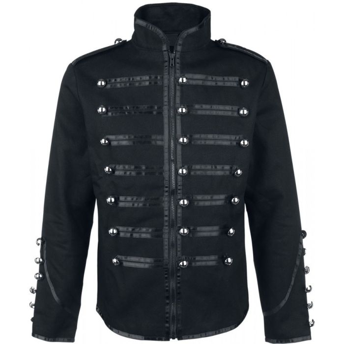 Men Parade Marching Band Drummer Jacket Military EMO