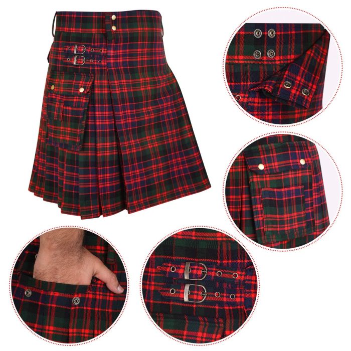 Men's Heavy Tartan Utility Kilt-Kilt for Men