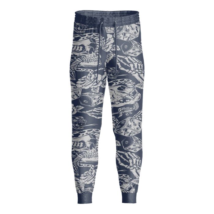 Sublimated Vintage Tattoo Gothic Trousers