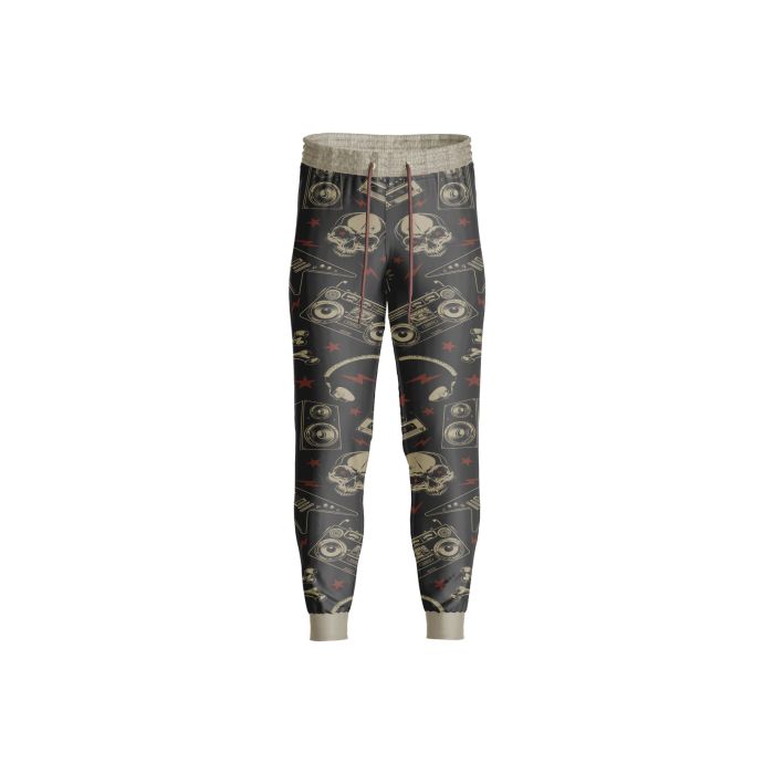 Sublimated Grunge Skulls Gothic Trousers