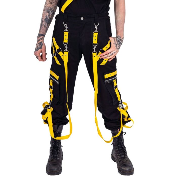 Vortex Gothic Pants Black Yellow Orekyo