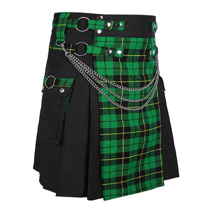 Wallace Hunting Ancient Tartan Flared Skirt