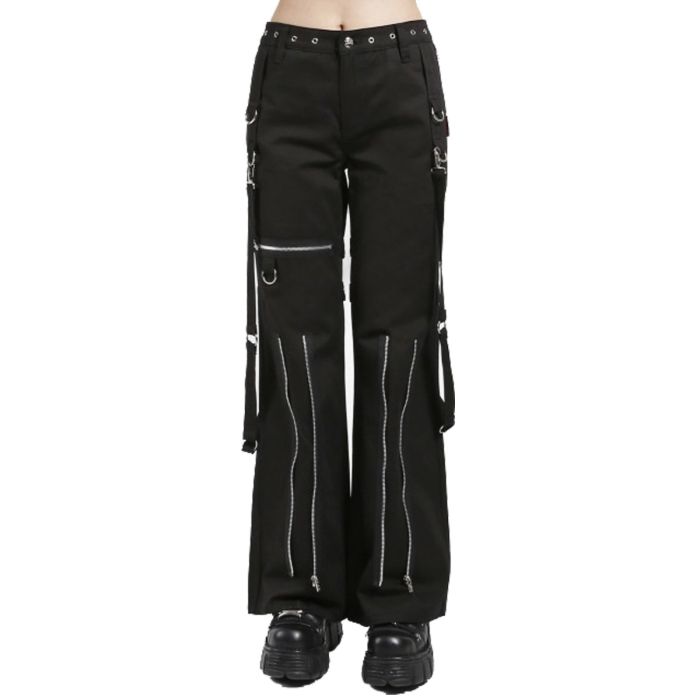 Orekyo Women Gothic Bondage Black Strap Pant 